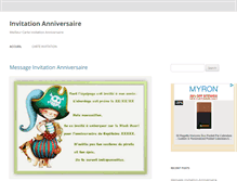 Tablet Screenshot of carteinvitationanniversaire.com